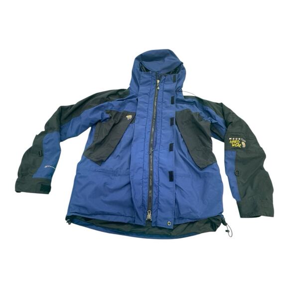 Mountain Hardwear Other - Mountain Hardwear Conduit Jacket Men's S Blue Black Waterproof Hooded Shell